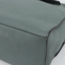 FENDI Hand Bag Leather 2way Green Silver Auth bs36397-16