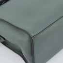 FENDI Hand Bag Leather 2way Green Silver Auth bs36397-17