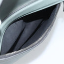 FENDI Hand Bag Leather 2way Green Silver Auth bs36397-26