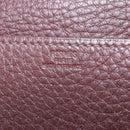 HERMES Etui Cult GM Card Case Leather Brown Silver Auth bs36398-16