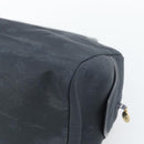 Christian Dior Hand Bag Canvas Navy Gold Auth bs36400-12