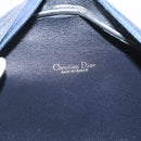 Christian Dior Hand Bag Canvas Navy Gold Auth bs36400-15