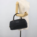 Christian Dior Hand Bag Canvas Navy Gold Auth bs36400-20