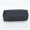Christian Dior Hand Bag Canvas Navy Gold Auth bs36400-9