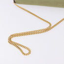 Christian Dior Chain Shoulder Bag Nylon Beige Gold Auth bs36401-7