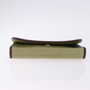 Christian Dior Chain Shoulder Bag Nylon Beige Gold Auth bs36401-9