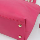 Christian Dior Diorissimo Hand Bag Leather 2way Pink Gold Auth bs36402V-17