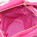 Christian Dior Diorissimo Hand Bag Leather 2way Pink Gold Auth bs36402V-22