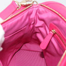 Christian Dior Diorissimo Hand Bag Leather 2way Pink Gold Auth bs36402V-23