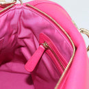 Christian Dior Diorissimo Hand Bag Leather 2way Pink Gold Auth bs36402V-24