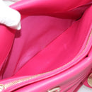 Christian Dior Diorissimo Hand Bag Leather 2way Pink Gold Auth bs36402V-26