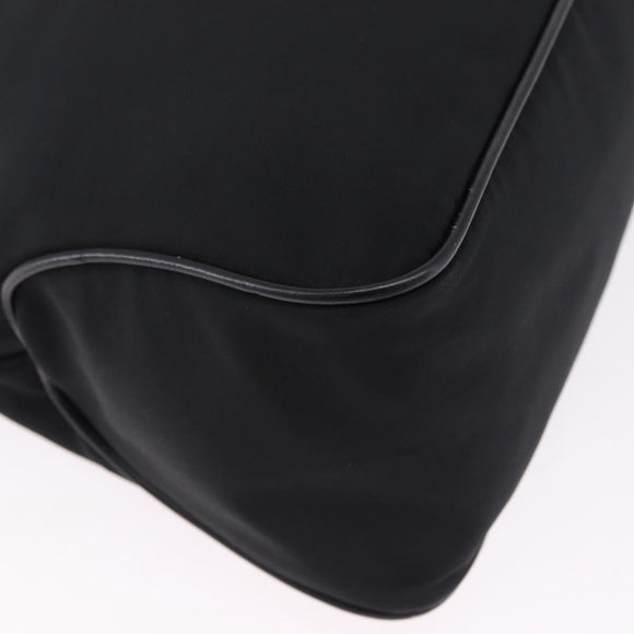 LOEWE Shoulder Bag Nylon Black Silver Auth bs36404