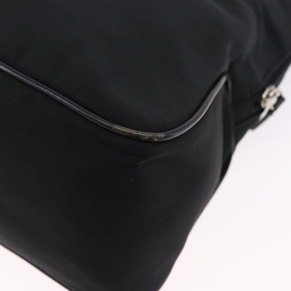 LOEWE Shoulder Bag Nylon Black Silver Auth bs36404