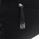 LOEWE Shoulder Bag Nylon Black Silver Auth bs36404-17