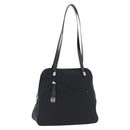 LOEWE Shoulder Bag Nylon Black Silver Auth bs36404-1