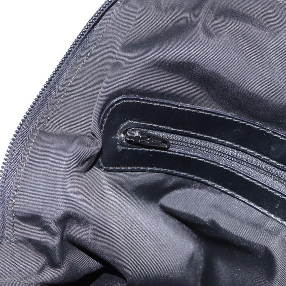LOEWE Shoulder Bag Nylon Black Silver Auth bs36404