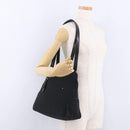 LOEWE Shoulder Bag Nylon Black Silver Auth bs36404-23