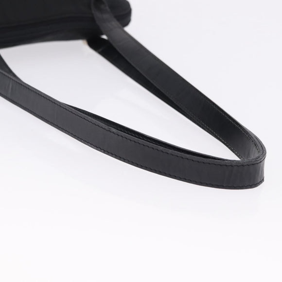LOEWE Shoulder Bag Nylon Black Silver Auth bs36404