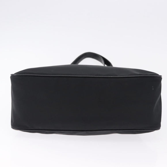 LOEWE Shoulder Bag Nylon Black Silver Auth bs36404