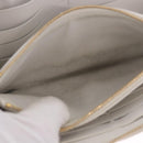 BOTTEGA VENETA MAXI INTRECCIATO Long Wallet Leather White Gold Auth bs36408-10