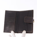 FENDI Zucca Canvas Bifold Wallet Black Brown Auth bs36409-13