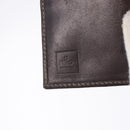 FENDI Zucca Canvas Bifold Wallet Black Brown Auth bs36409-14