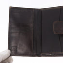 FENDI Zucca Canvas Bifold Wallet Black Brown Auth bs36409-15