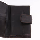 FENDI Zucca Canvas Bifold Wallet Black Brown Auth bs36409-16