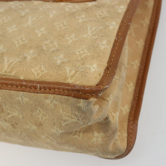 LOUIS VUITTON Monogram Mini Sac Catline Hand Bag Beige M92328 LV Auth bs36410