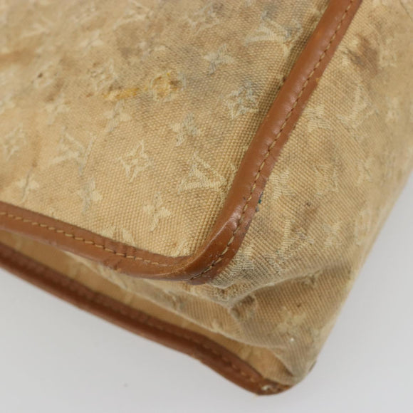LOUIS VUITTON Monogram Mini Sac Catline Hand Bag Beige M92328 LV Auth bs36410