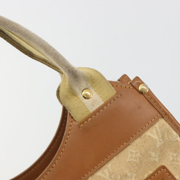 LOUIS VUITTON Monogram Mini Sac Catline Hand Bag Beige M92328 LV Auth bs36410