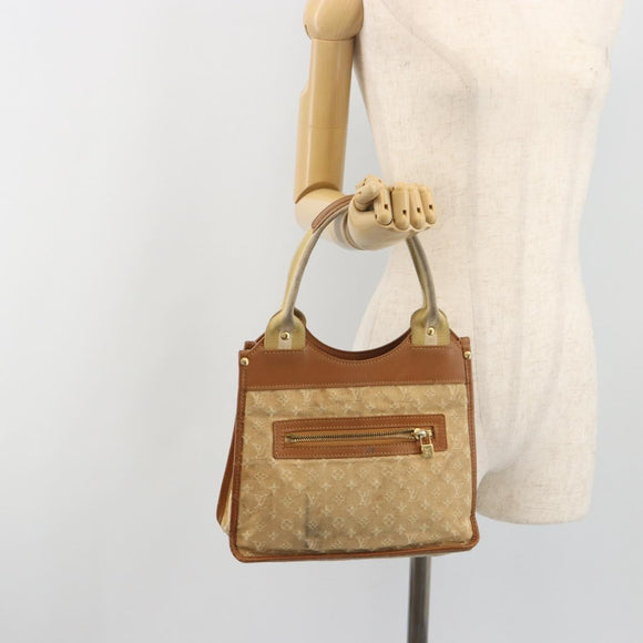 LOUIS VUITTON Monogram Mini Sac Catline Hand Bag Beige M92328 LV Auth bs36410