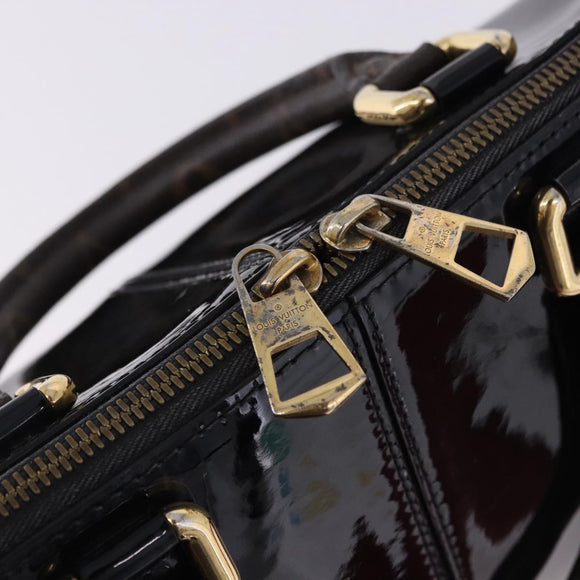 LOUIS VUITTON Tote Miroir Hand Bag Patent 2way Black M54626 LV Auth bs36411