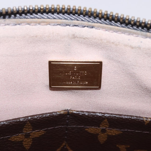 LOUIS VUITTON Tote Miroir Hand Bag Patent 2way Black M54626 LV Auth bs36411