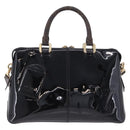 LOUIS VUITTON Tote Miroir Hand Bag Patent 2way Black M54626 LV Auth bs36411-2