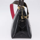 LOUIS VUITTON Tote Miroir Hand Bag Patent 2way Black M54626 LV Auth bs36411-5