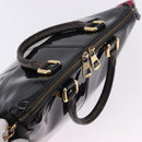 LOUIS VUITTON Tote Miroir Hand Bag Patent 2way Black M54626 LV Auth bs36411-6