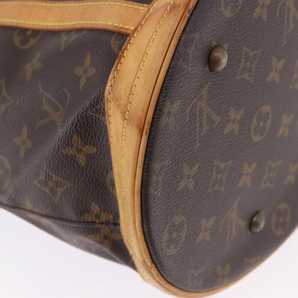 LOUIS VUITTON Monogram Bucket GM Shoulder Bag M42236 LV Auth bs36413