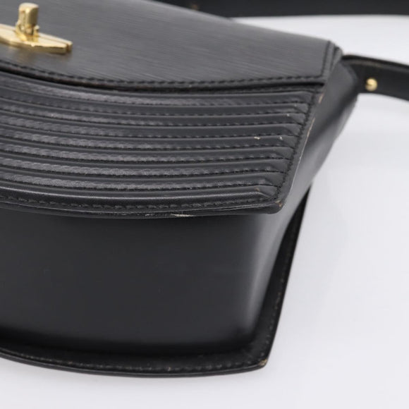 LOUIS VUITTON Epi Tilsitt Hand Bag Black M52482 LV Auth bs36416