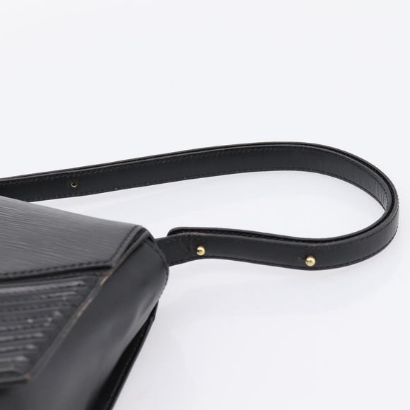 LOUIS VUITTON Epi Tilsitt Hand Bag Black M52482 LV Auth bs36416