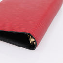 LOUIS VUITTON Epi Agenda MM Day Planner Cover Red R20047 LV Auth bs36417-10
