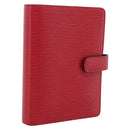 LOUIS VUITTON Epi Agenda MM Day Planner Cover Red R20047 LV Auth bs36417-1