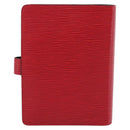 LOUIS VUITTON Epi Agenda MM Day Planner Cover Red R20047 LV Auth bs36417-3
