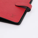 LOUIS VUITTON Epi Agenda MM Day Planner Cover Red R20047 LV Auth bs36417-8