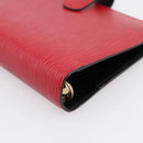 LOUIS VUITTON Epi Agenda MM Day Planner Cover Red R20047 LV Auth bs36417-9
