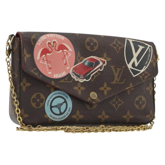 LOUIS VUITTON Nicolas Ghesquière Monogram Pochette Felice M62145 LV Auth bs36418
