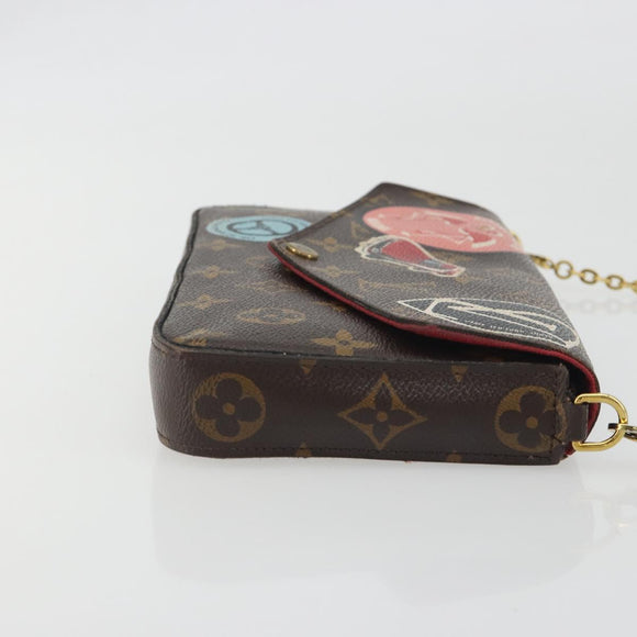 LOUIS VUITTON Nicolas Ghesquière Monogram Pochette Felice M62145 LV Auth bs36418