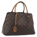 LOUIS VUITTON Monogram Montaigne MM Tote Bag M41056 LV Auth bs36419-1