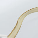 CHANEL Striped Matelasse Chain Shoulder Bag Canvas White Gray CC Auth bs3642-8