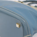 LOUIS VUITTON Suhari Lockit PM Hand Bag Leather Blue Gold M95434 LV Auth bs36420-16